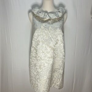 GLAM metallic floral dress size S
